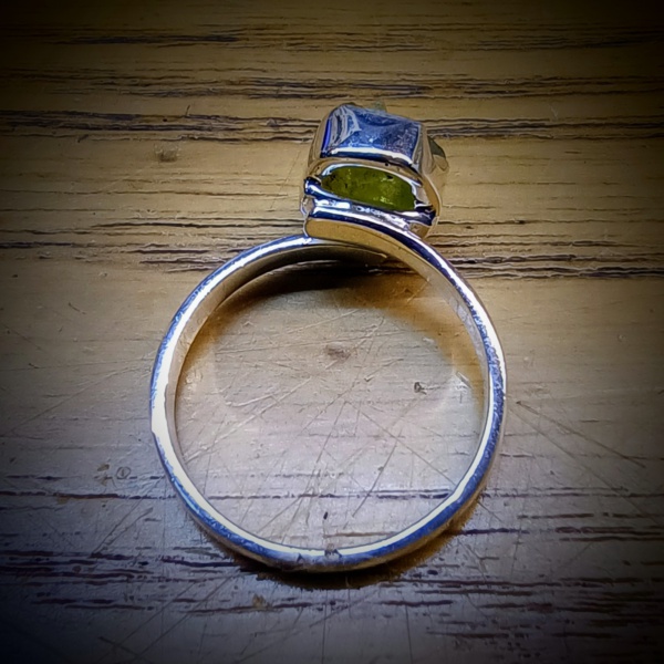 peridot verstelbare ring 925 sterling zilver (5)