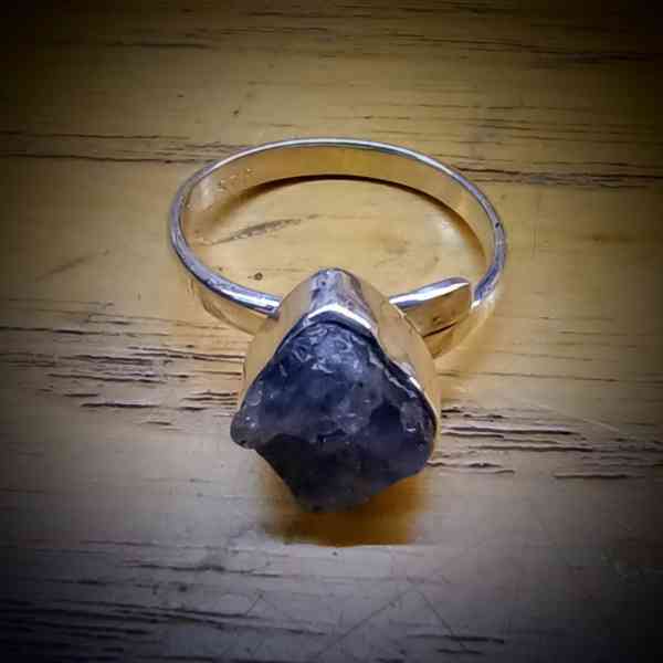 saffier verstelbare ring 925 sterling zilver (2)