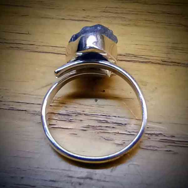 saffier verstelbare ring 925 sterling zilver (3)