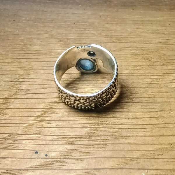 3 aquamarijn & maansteen ring 925 sterling zilver (3)