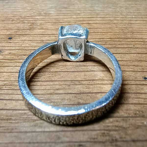 Zilveren Ring met Ruwe Bergkristal De Helderheid van de Geest (3)